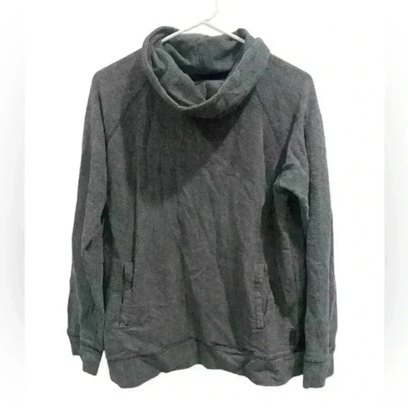 Roots Women’s Long Sleeve Cowl Neck Pullover Sweatshirt‎ Size Large - Picture 1 of 7